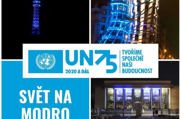 Modré světlo pro mír, spolupráci a solidaritu