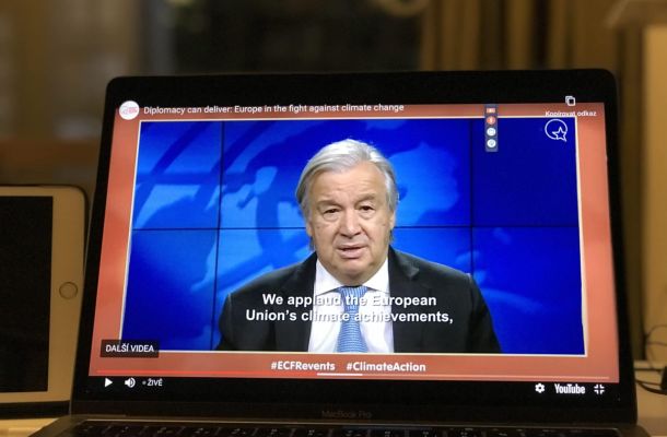 Šéf OSN: Je zásadní, aby se Evropská unie zavázala ke snížení emisí o nejméně 55 procent do roku 2030