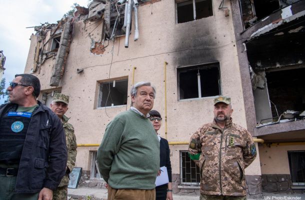 Ukrajina: Prohlášení generálního tajemníka na třech místech v okolí Kyjeva